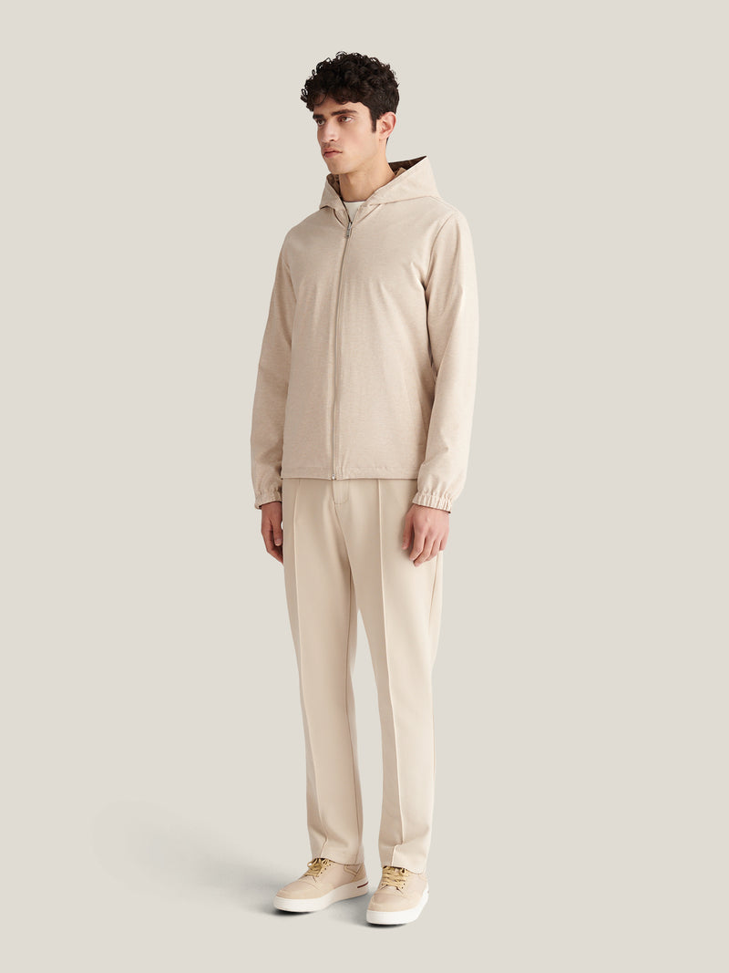 Sloane Reversible Hooded Jacket in Caribou