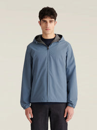 Sloane Reversible Hooded Jacket in Blue Mirage