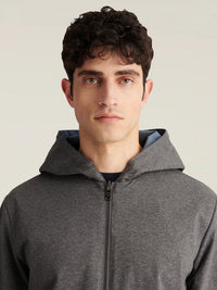 Sloane Reversible Hooded Jacket in Blue Mirage
