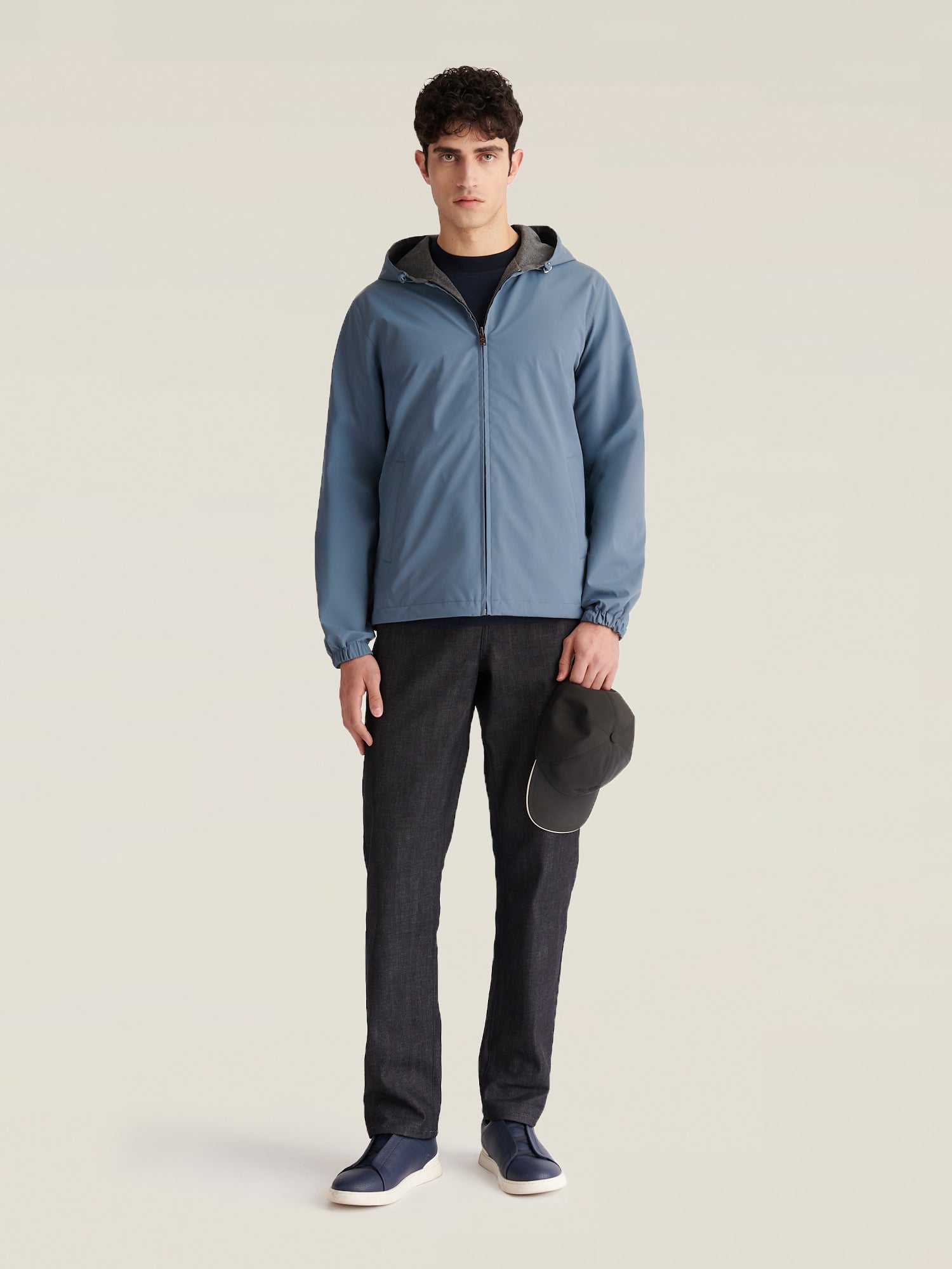 Sloane Reversible Hooded Jacket in Blue Mirage – Peckham Rye