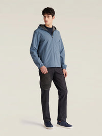 Sloane Reversible Hooded Jacket in Blue Mirage