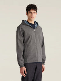 Sloane Reversible Hooded Jacket in Blue Mirage