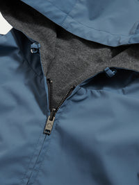 Sloane Reversible Hooded Jacket in Blue Mirage