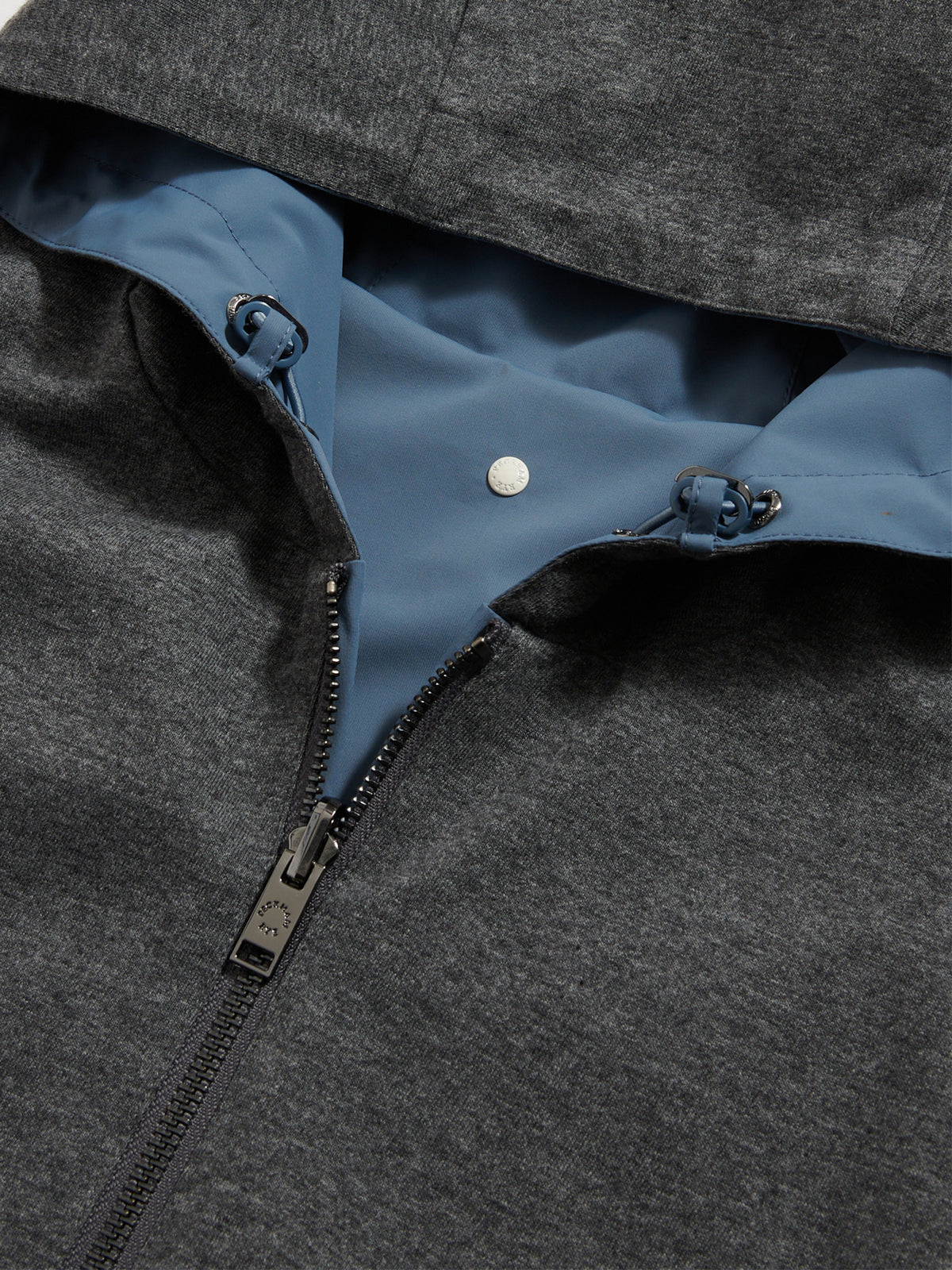 Sloane Reversible Hooded Jacket in Blue Mirage