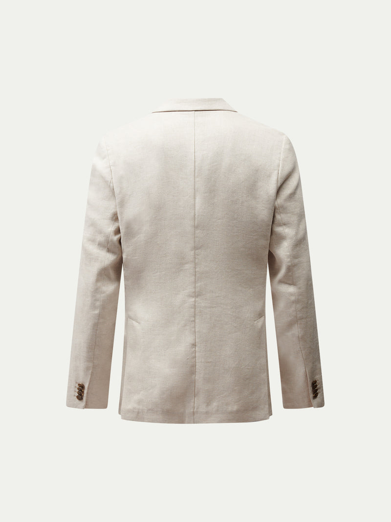 Tony Linen Blend Travel Blazer in Peyote