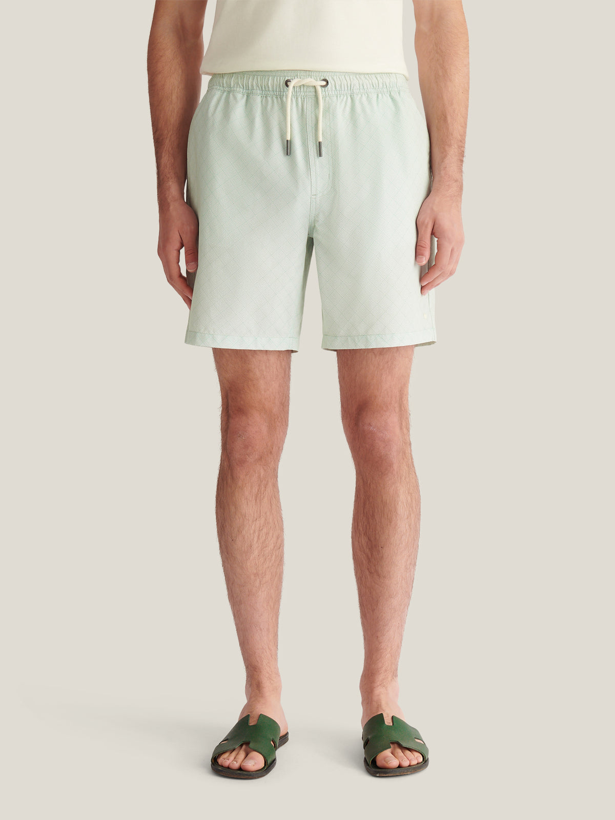 The 305 Monogram Swim Short in Seafoam