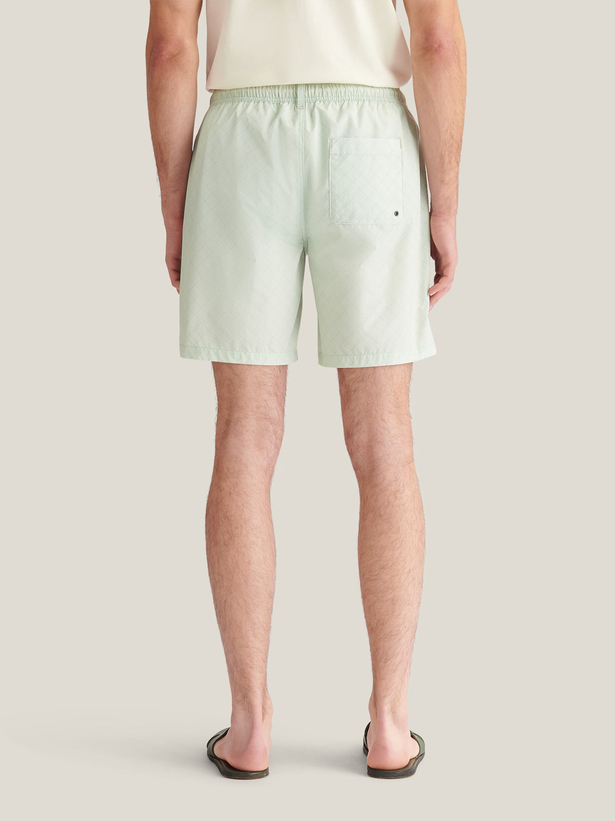 The 305 Monogram Swim Short in Seafoam
