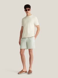 The 305 Monogram Swim Short in Seafoam