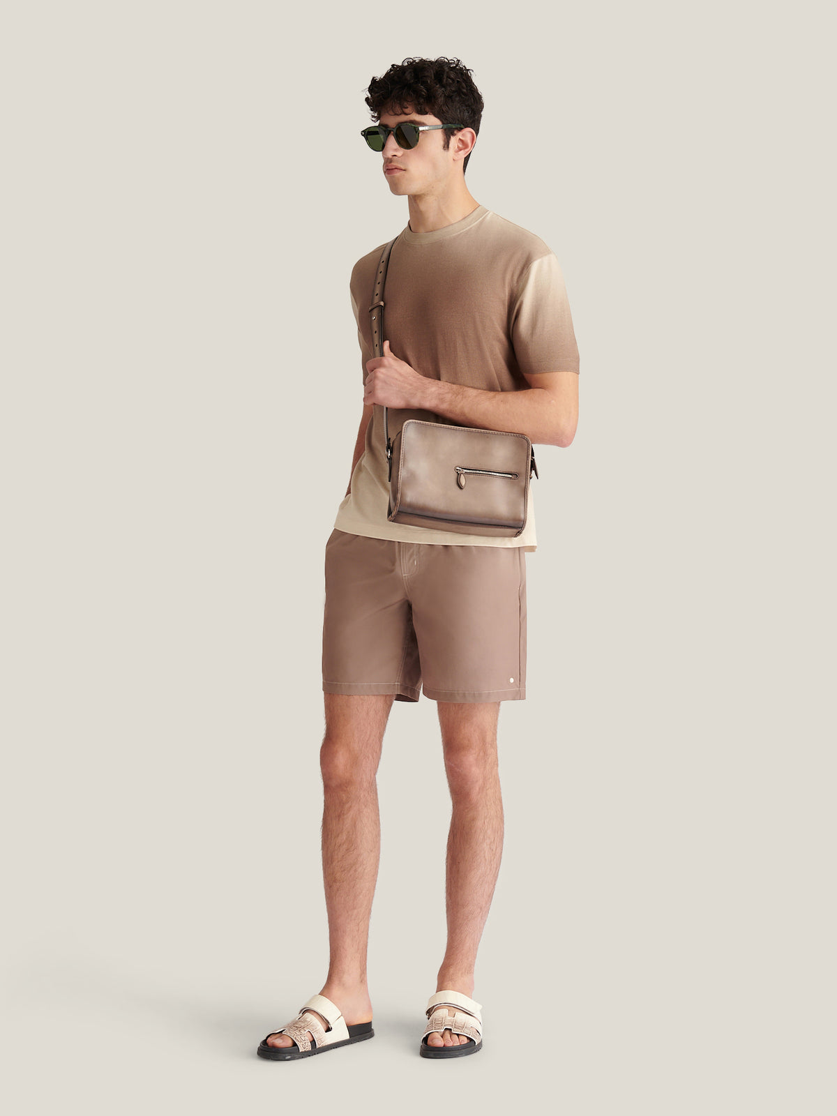 Belvedere Gradient Print Swim Short in Caribou