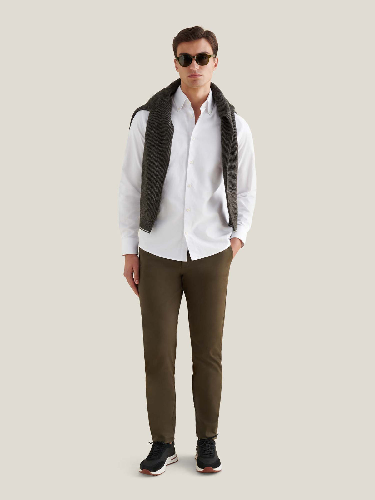 Oriel Oxford Shirt in Bright White