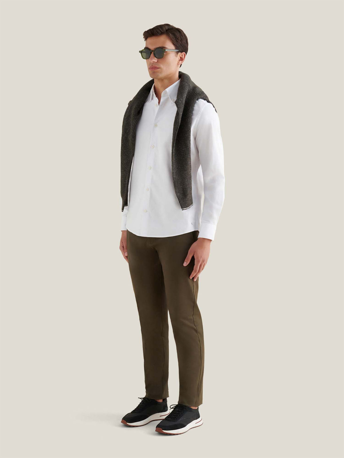 Oriel Oxford Shirt in Bright White