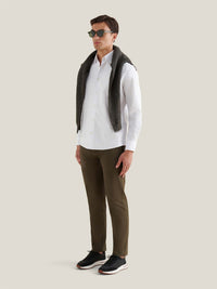 Oriel Oxford Shirt in Bright White