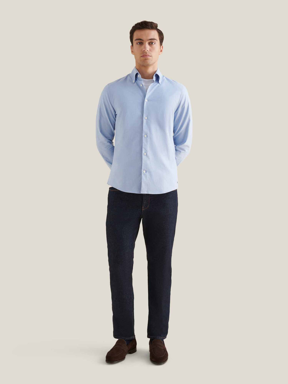 Oriel Oxford Shirt in Blue Yonder