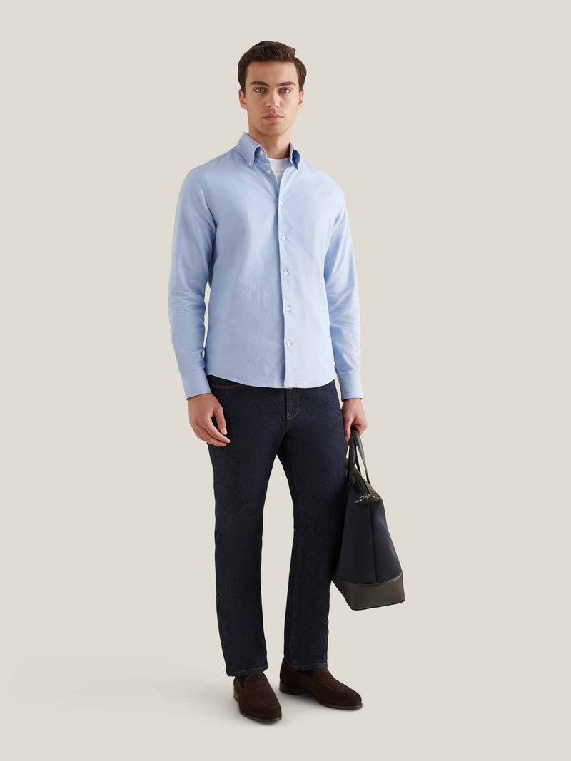 Oriel Oxford Shirt in Blue Yonder