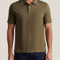 Mercerised Cotton Tipped Polo Shirt Sea Turtle