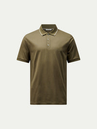 Warwick Tipped Mercerised Polo Shirt in Sea Turtle
