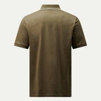 Mercerised Cotton Tipped Polo Shirt Sea Turtle