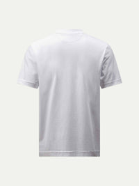 Devonshire Mercerised Cotton T-Shirt in Bright White