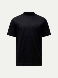 Devonshire Mercerised Cotton T-Shirt in Black