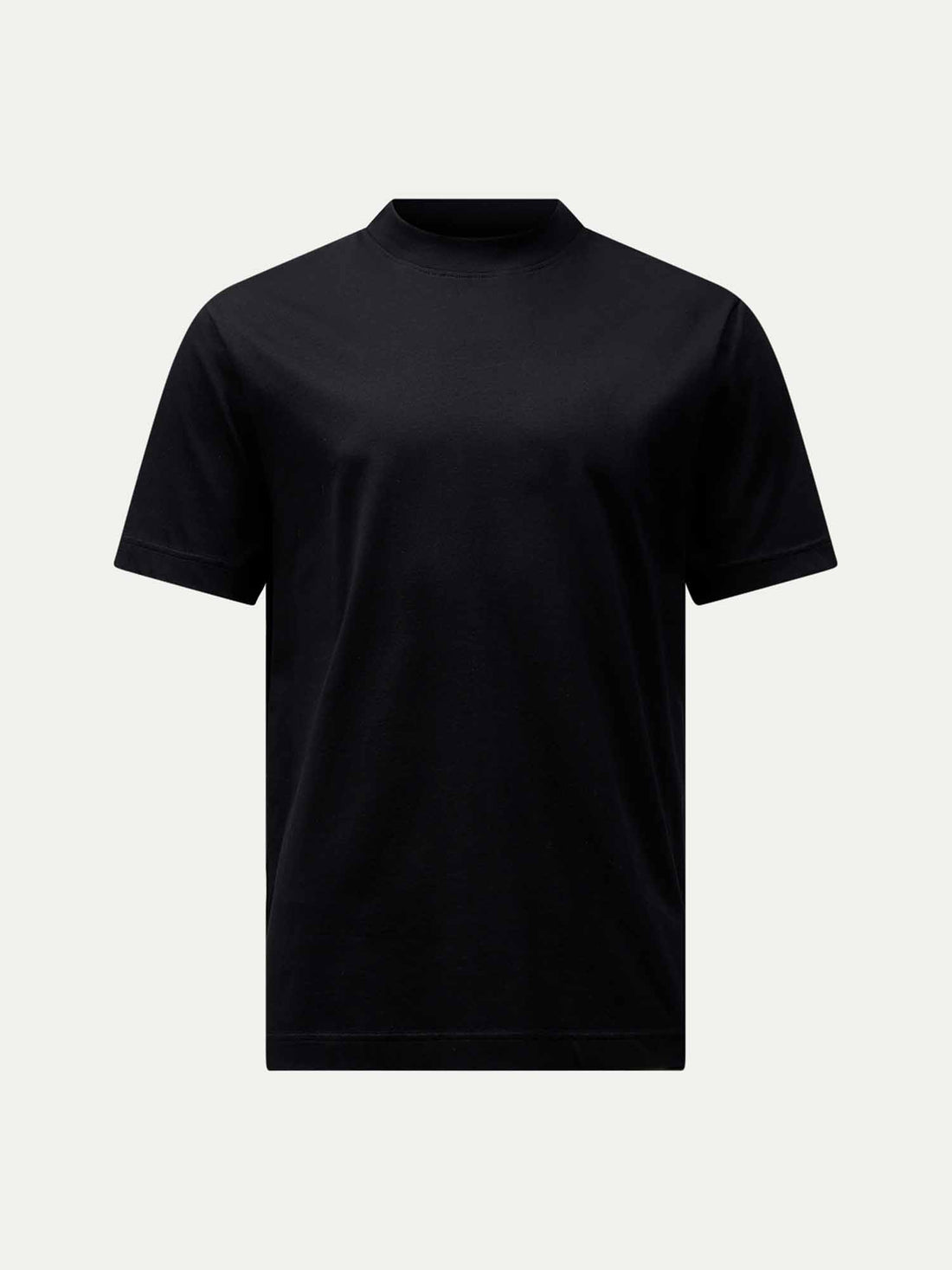 Mercerised Cotton T-Shirt Black