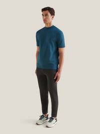 Devonshire Mercerised Cotton T-Shirt in Stargazer