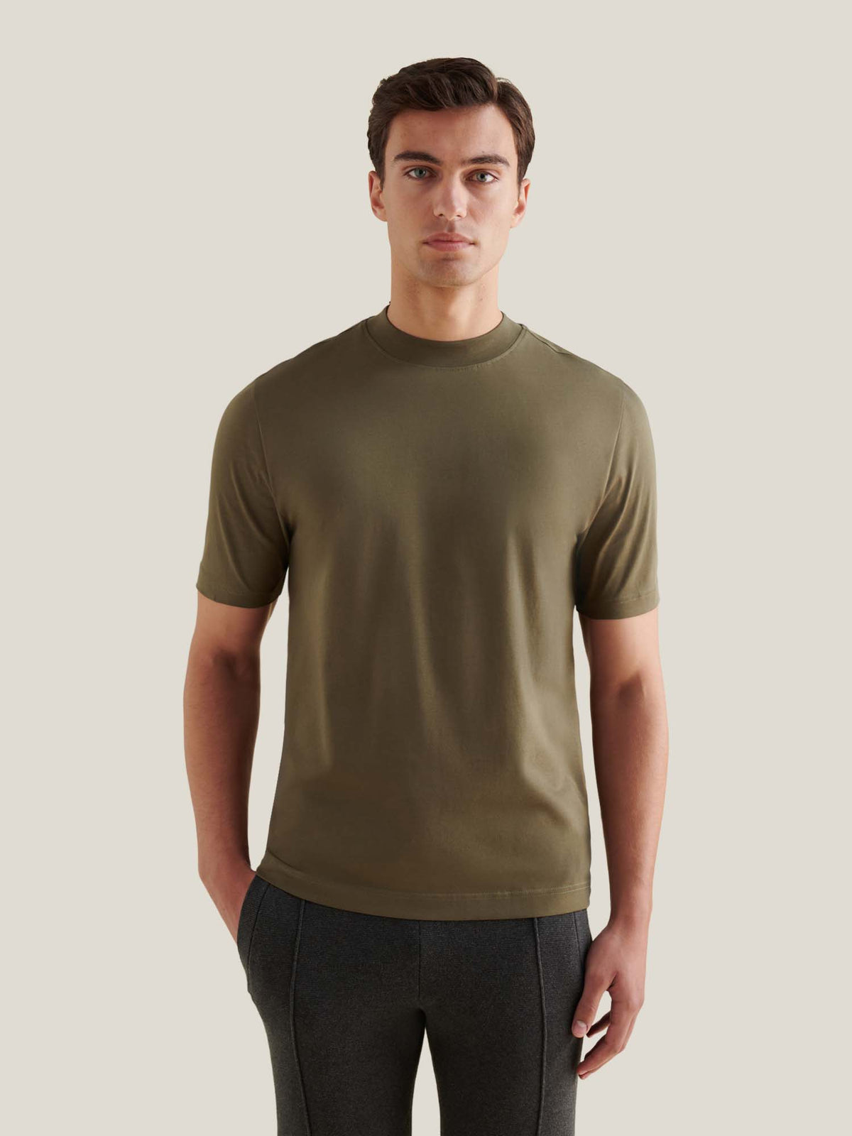 Devonshire Mercerised Cotton T-Shirt in Sea Turtle
