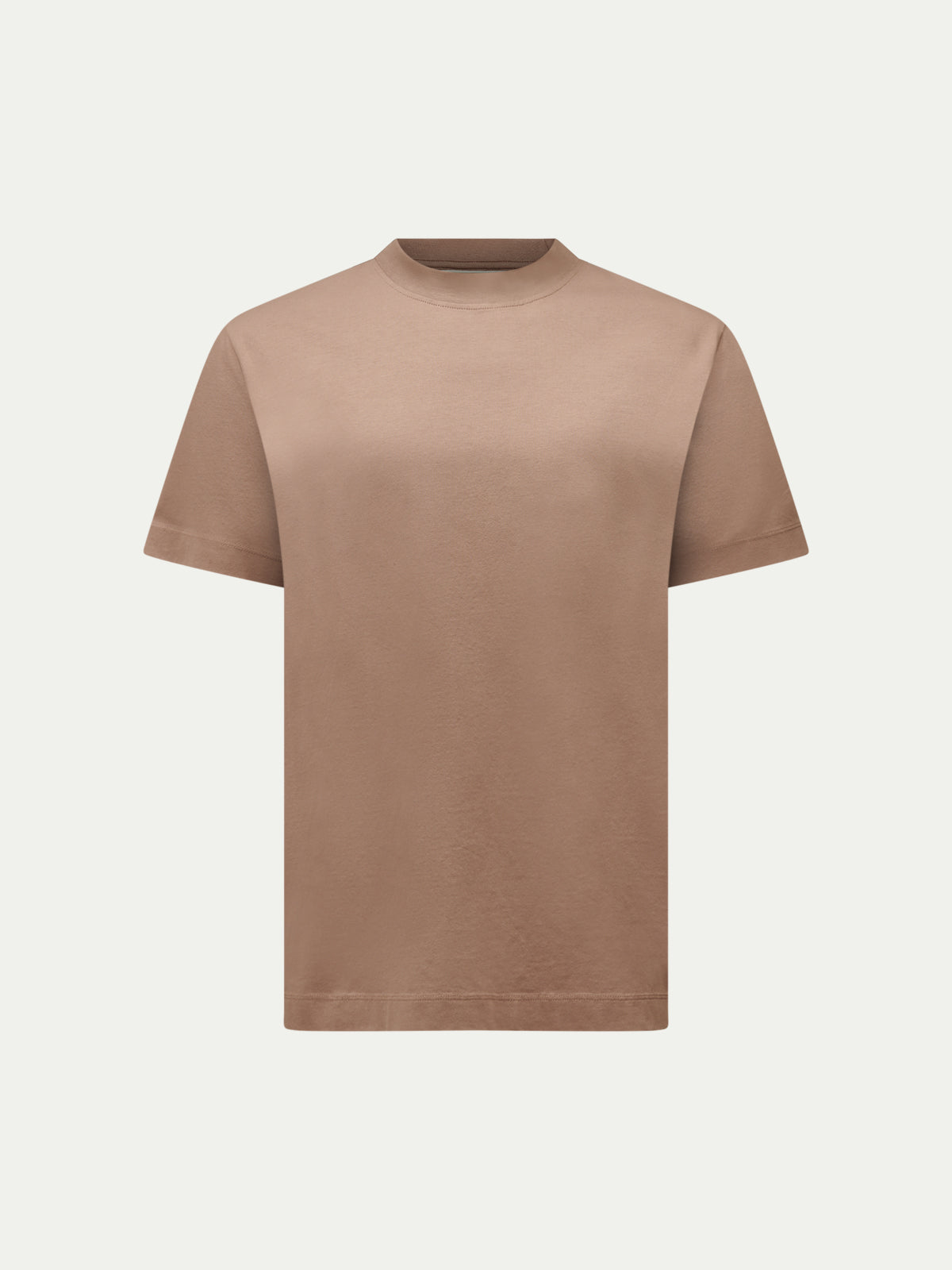 Devonshire Mercerised Cotton T-Shirt in Caribou