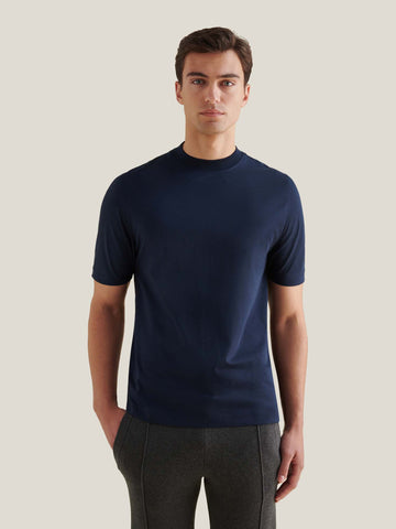 PECKHAM RYE MERCERISED SS T-SHIRT Dark Sapphire Navy