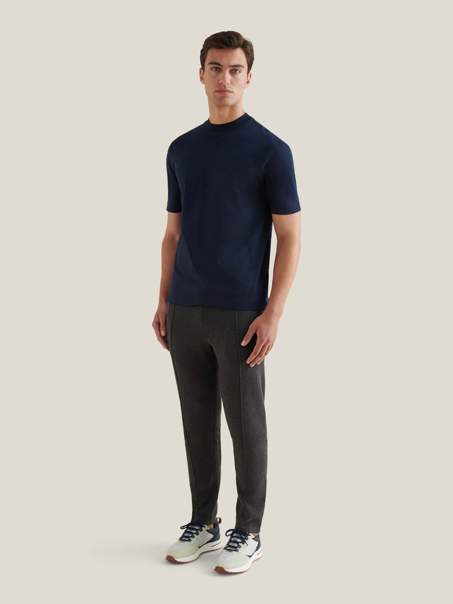 PECKHAM RYE MERCERISED SS T-SHIRT Dark Sapphire Navy