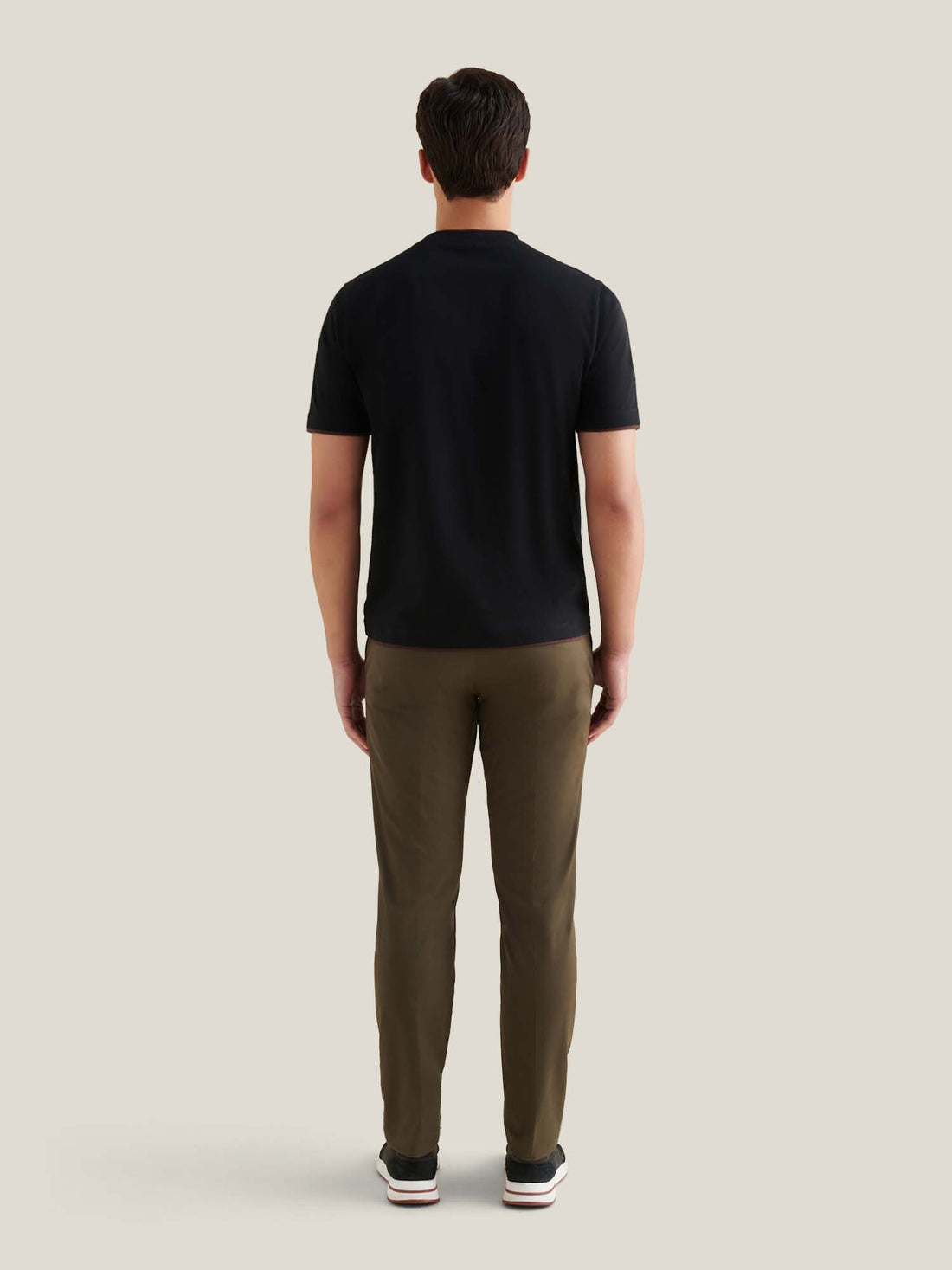 PECKHAM RYE MERCERISED DOUBLE LAYER SS T-SHIRT Black