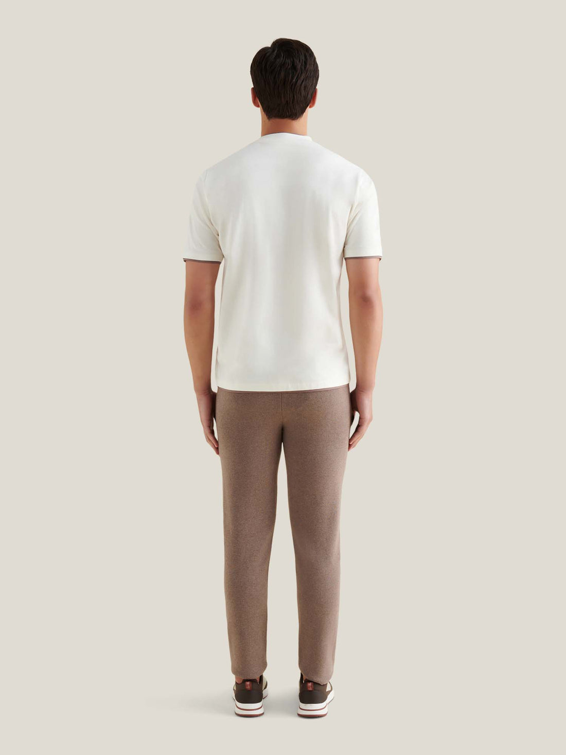 PECKHAM RYE MERCERISED DOUBLE LAYER SS T-SHIRT Egret