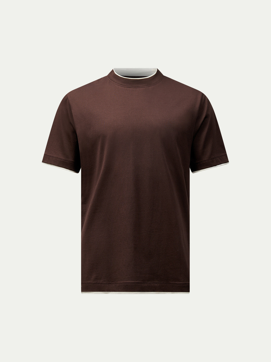 Double Layer Mercerised Cotton T-Shirt Java