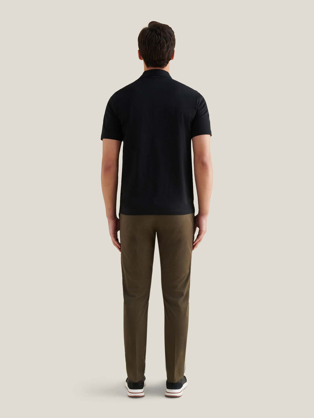 PECKHAM RYE SS MERCERISED JERSEY POLO Black