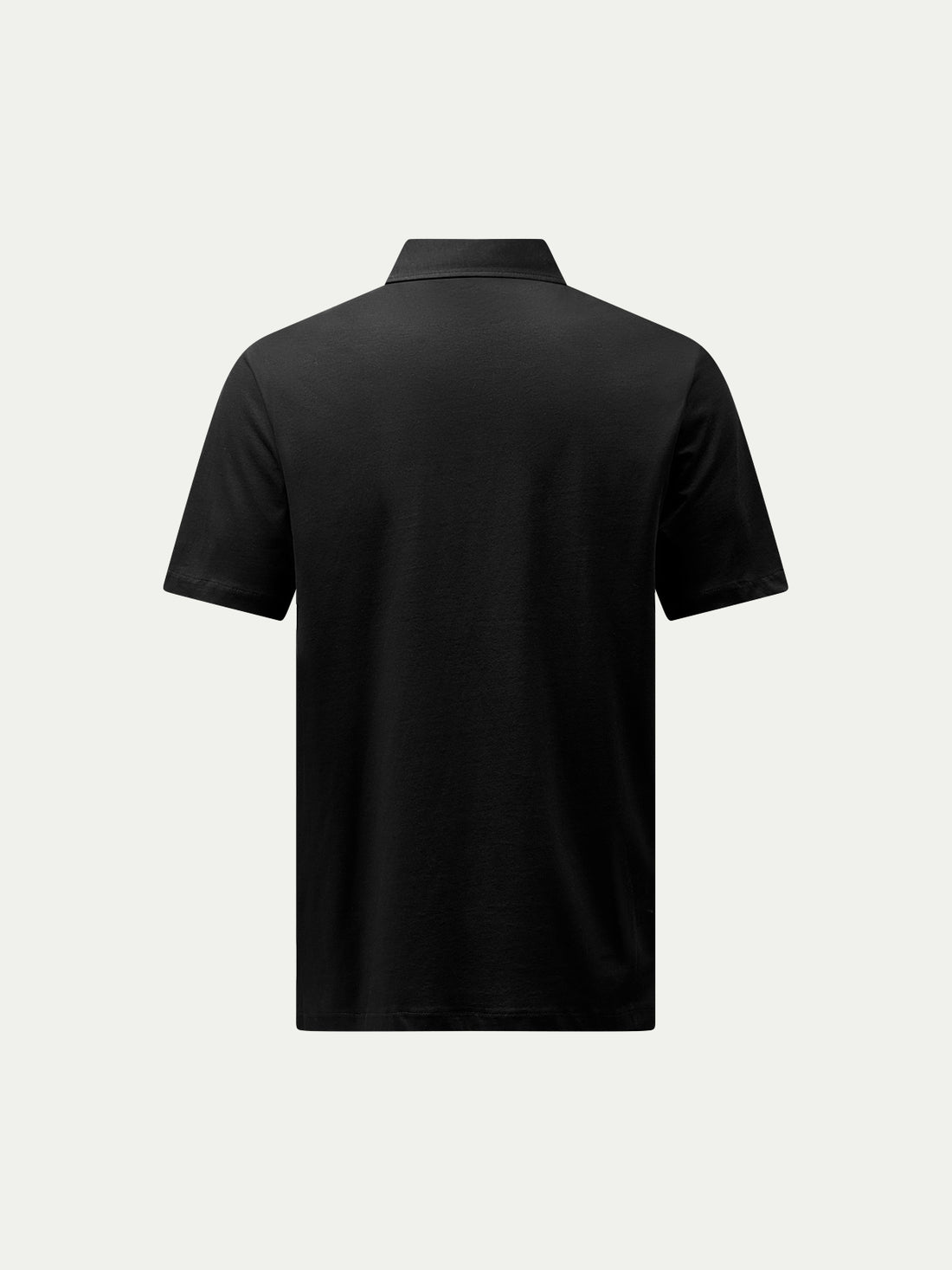 Mercerised Cotton Polo Shirt Black