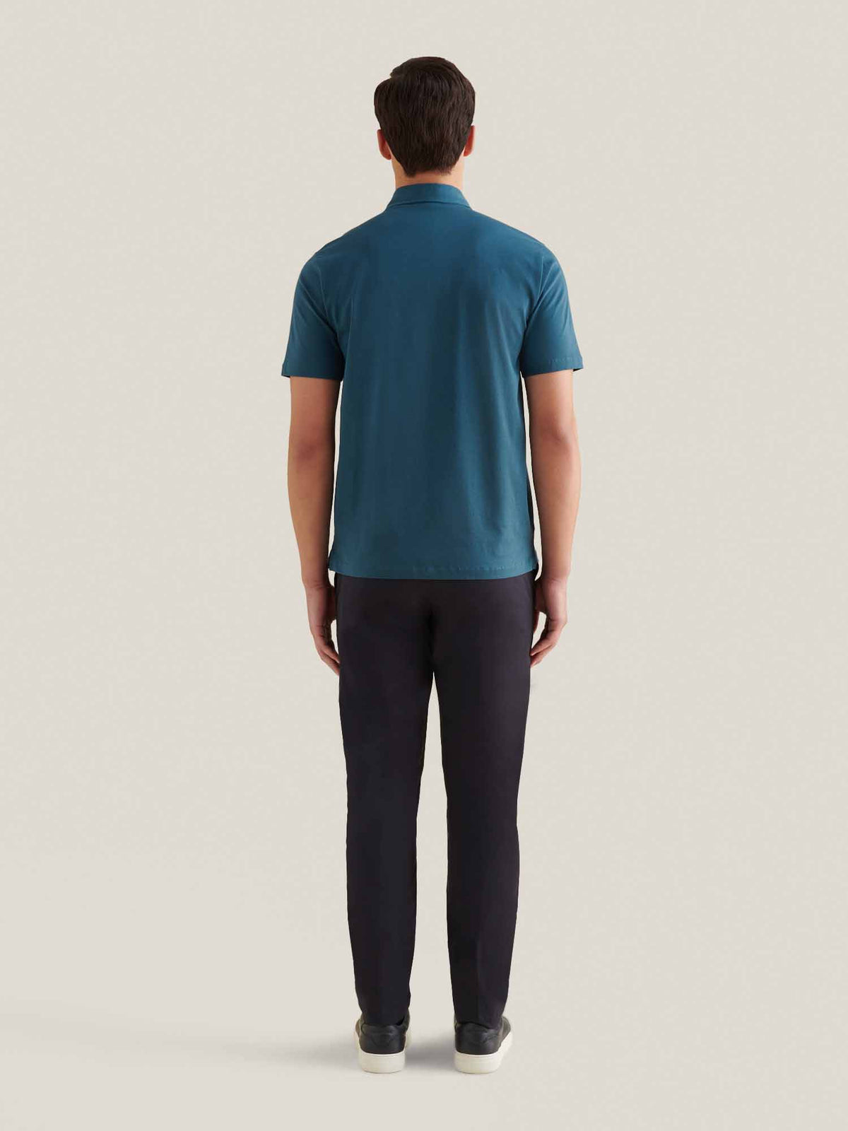 Wardour Mercerised Cotton Polo Shirt in Stargazer