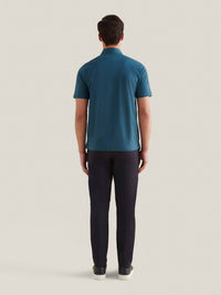 Wardour Mercerised Cotton Polo Shirt in Stargazer