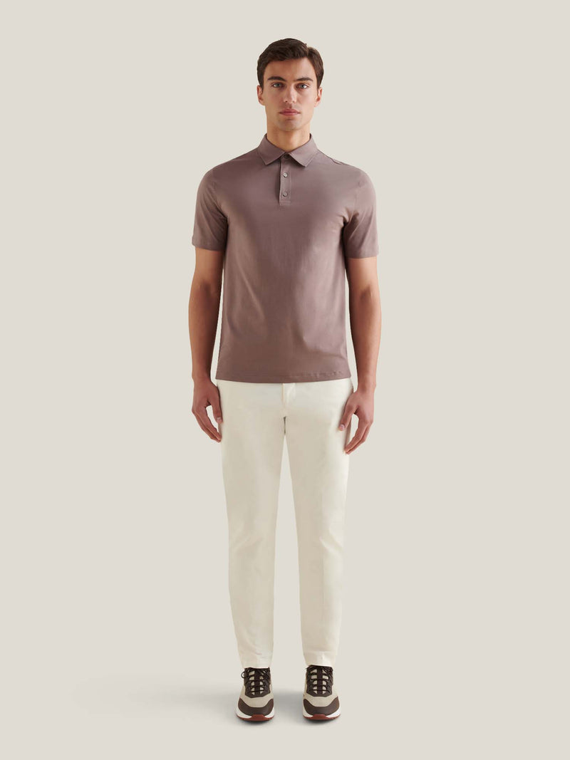 Mercerised Cotton Polo Shirt Iron