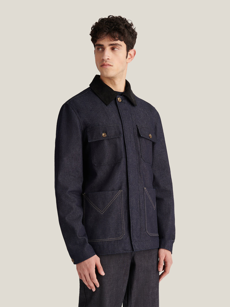 Narm Denim Jacket in Dark Wash