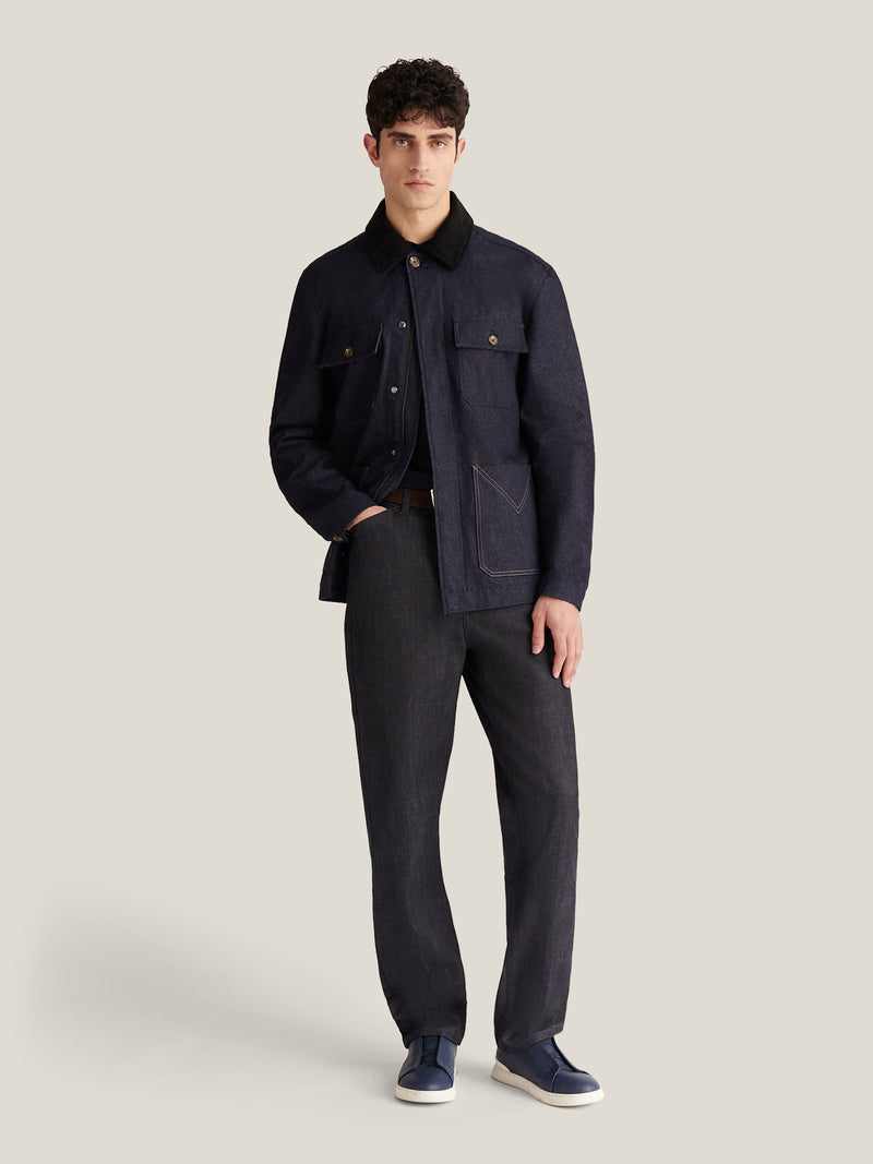 Narm Denim Jacket in Dark Wash