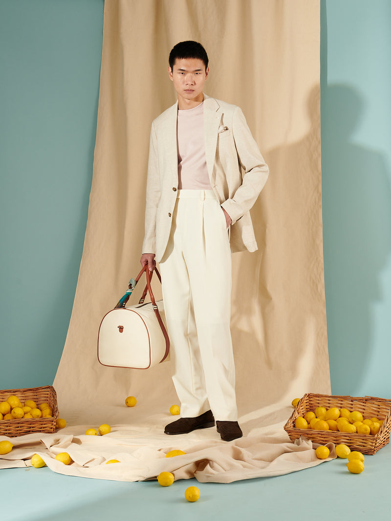Tony Linen Blend Travel Blazer in Peyote