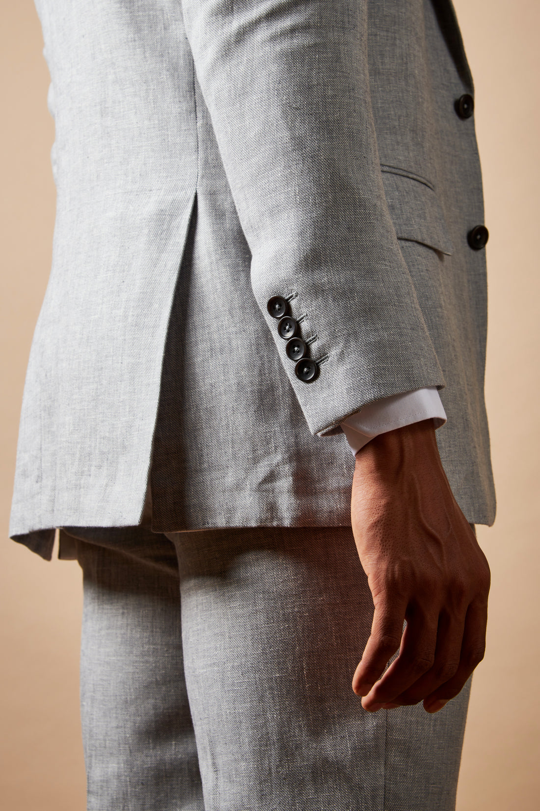 Peckham Rye Linen Blend Jacket in Luna Rock