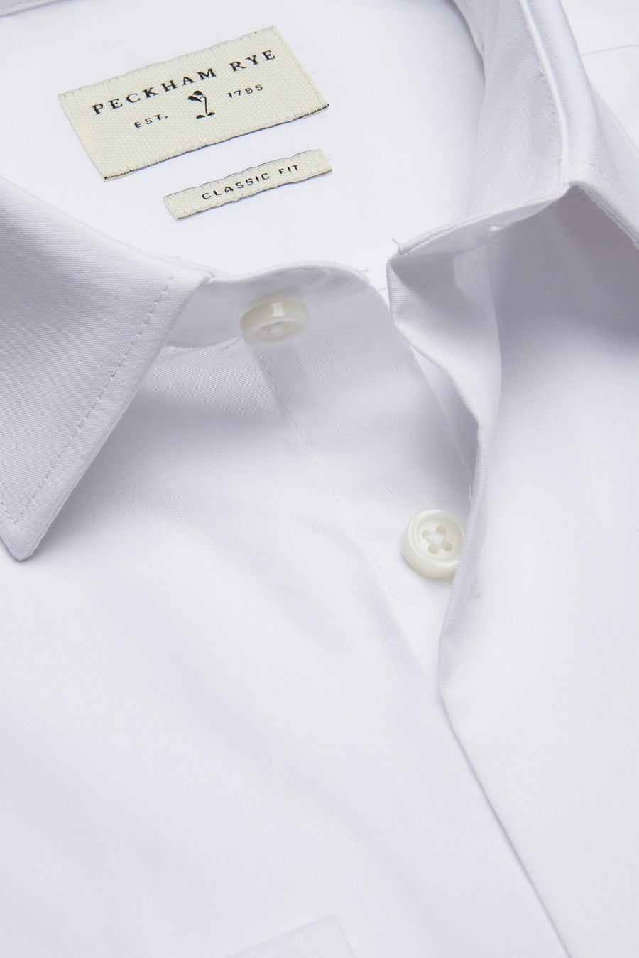 Formal Poplin Long Sleeve Shirt in Bright White