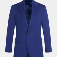 Peak Lapel Two Piece Suit in Midnight Blue