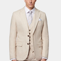Three Piece Suit in Egret