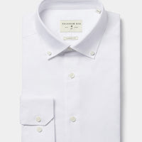 Casual Oxford Long Sleeve Shirt in Bright White