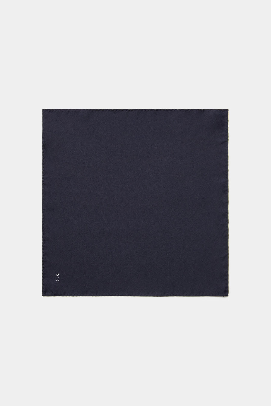 Classic Silk Pocket Square in Navy Blue