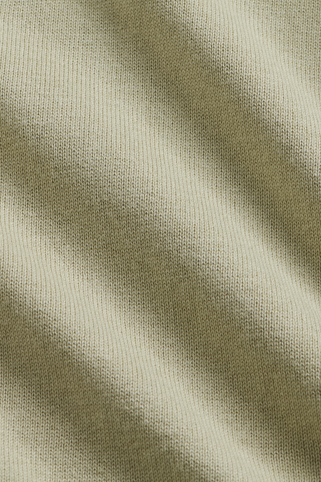 Knitted Short Sleeve V-Neck Polo in Alfalfa