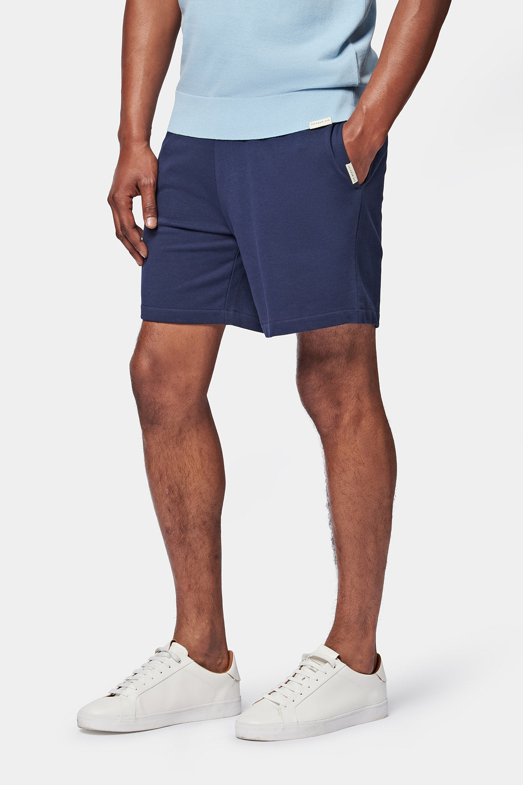 Essential French Terry Shorts in Navy Blue