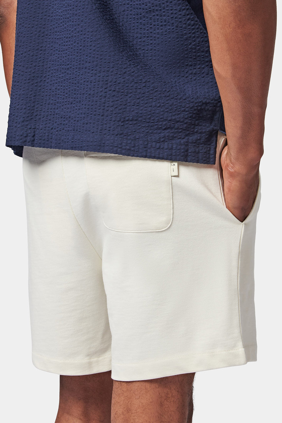 Essential French Terry Shorts in Egret