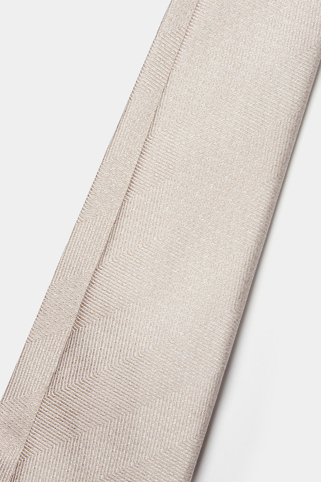 100% Silk Herringbone Tie in Warm Sand